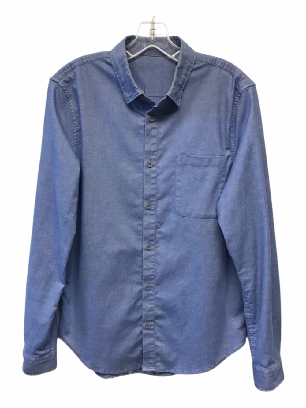 Lululemon Men’s Blue Chambray Long Sleeve Button Down Shirt Size S